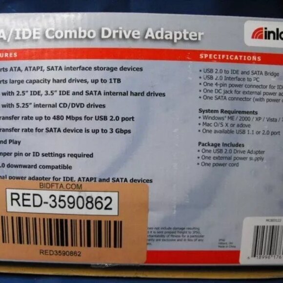Inland SATA/IDE Combo Drive Adapter - Picture 3 of 4